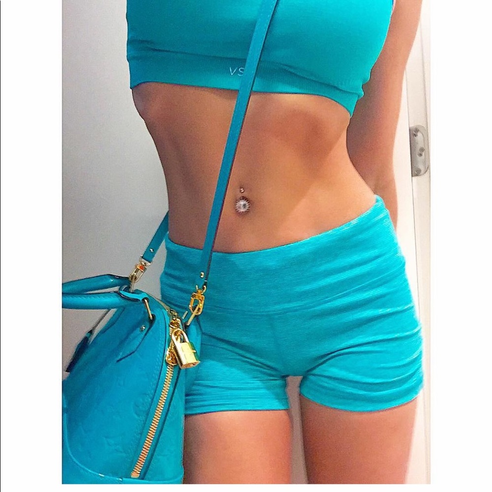 VS Blue Spandex Shorts